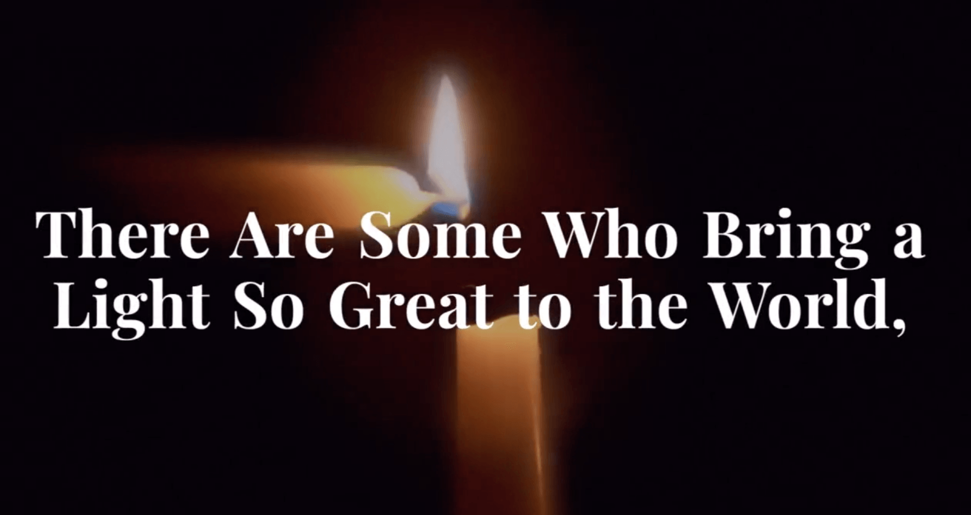 candlelight memorial video tribute 2018